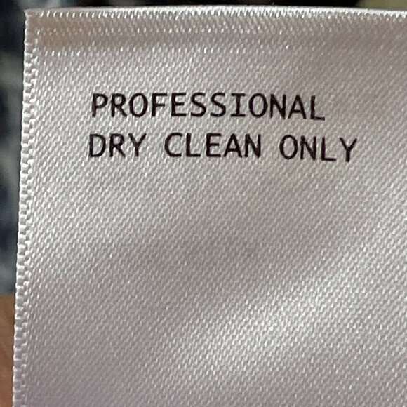 Cynthia Rowley Flowy Silk Tank Blouse Navy Blue Dusky Blue Geometric Floral  XS - Picture 9 of 9